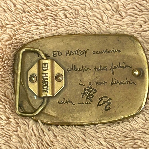 Ed Hardy Y2K belt buckle - Picture 2 of 2